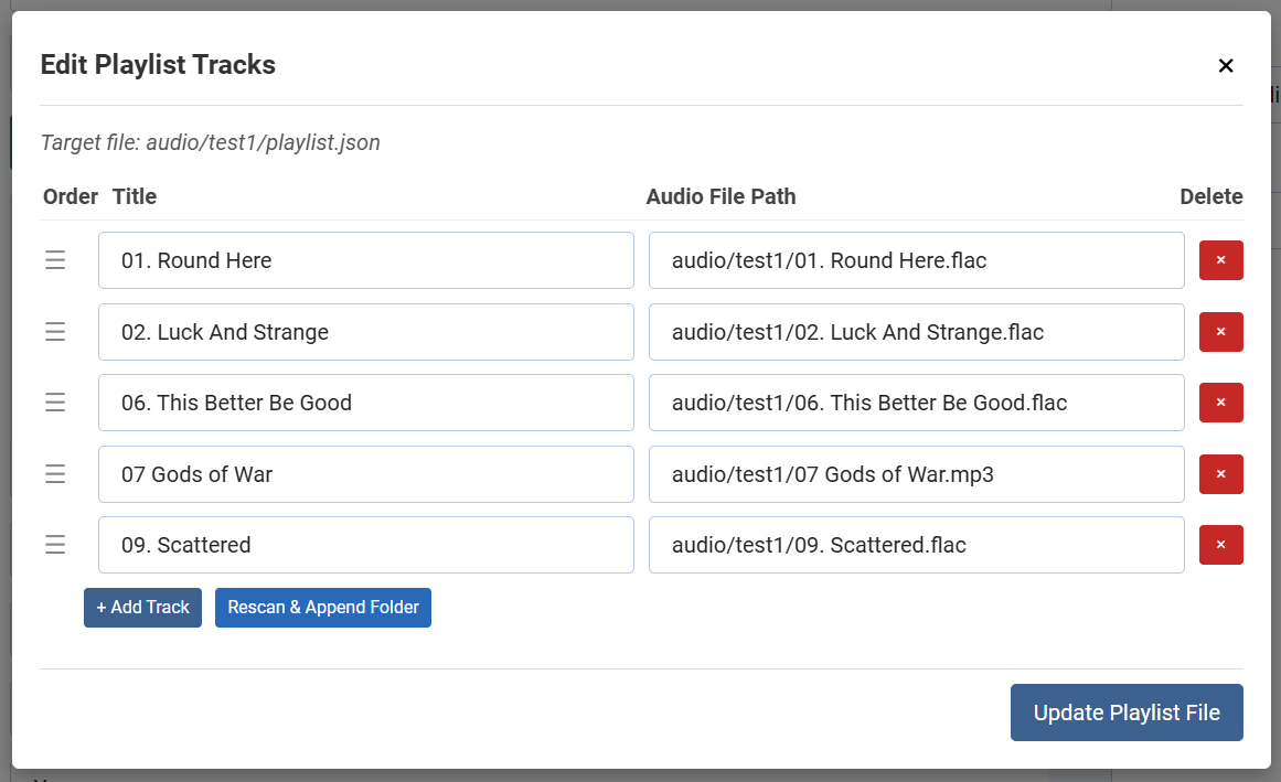 Module Administration Backend Screenshot